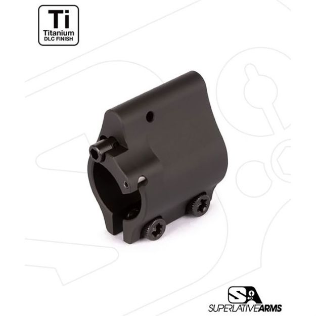 Picture of Ar-15 Clamp On Titanium Adjustable Gas Block .625'' Black