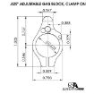 Picture of Ar-15 Clamp On Titanium Adjustable Gas Block .625'' Gray