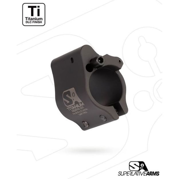 Picture of Ar-15 Clamp On Titanium Adjustable Gas Block .875'' Black