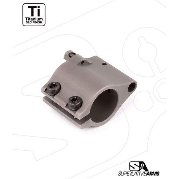 Picture of Ar-15 Clamp On Titanium Adjustable Gas Block .875'' Gray