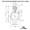 Picture of Ar-15 Adj Piston System W/Solid .750'' Gas Block Carbine Lh