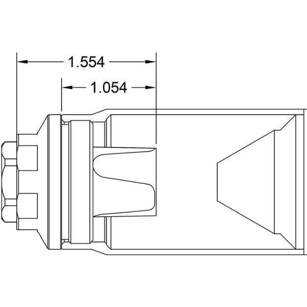 Picture of Fhd Flash Hider 14X1 Lh Facemount Shoulder Black Nitride