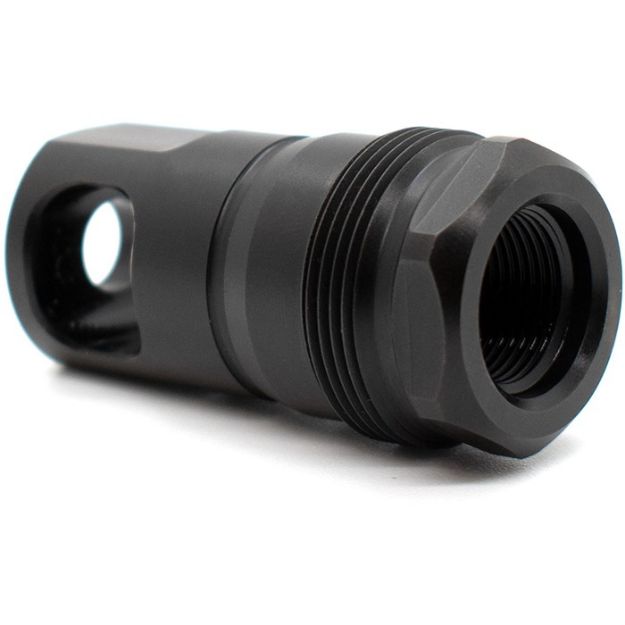 Picture of Spb Muzzle Brake 0.375 14X1 Lh Threads Square Shoulder Black