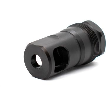 Show details for Spb Muzzle Brake 0.5 11-16-24 Threads Square Shoulder Black Picture of Spb Muzzle Brake 0.5 11-16-24 Threads Square Shoulder Black