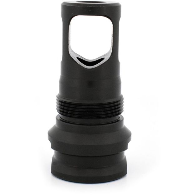 Picture of Prs Muzzle Brake 0.375 3/4-24 Threads Square Shoulder Black
