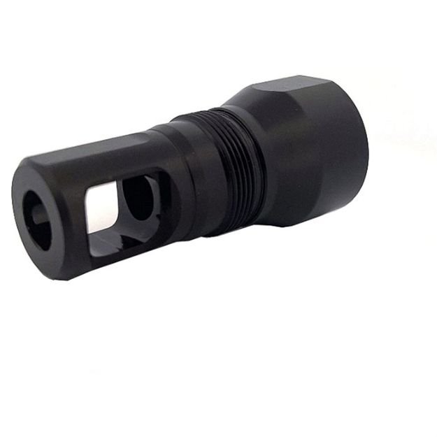 Picture of Blyat Muzzle Brake 24X1.5 Threads Facemount Shoulder Black