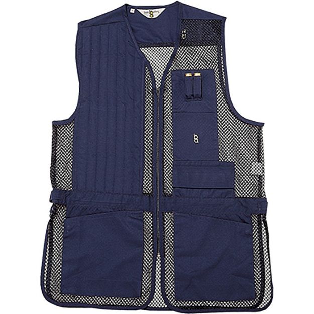 Picture of Full Mesh Shooting Vest Navy Rh 2Xl