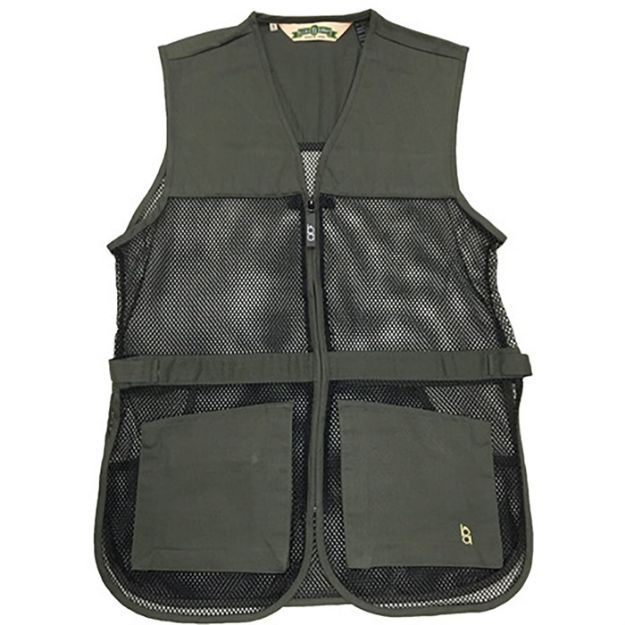 Picture of Full Mesh Dual Pad Shooting Vest Sage Green Xs