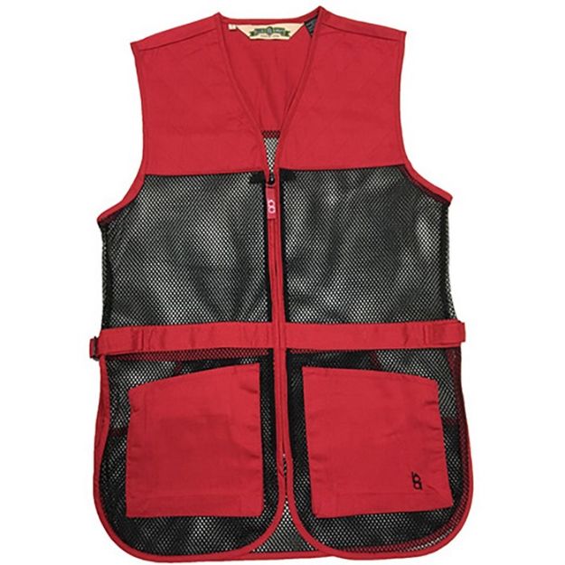 Picture of Full Mesh Dual Pad Shooting Vest Red Xs