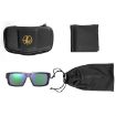 Picture of Matte Black Emerald Mirror Lens Glasses