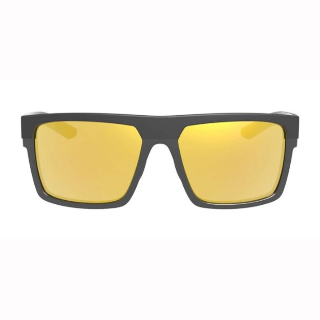 Picture of Matte & Gloss Black Orange Mirror Lens Glasses