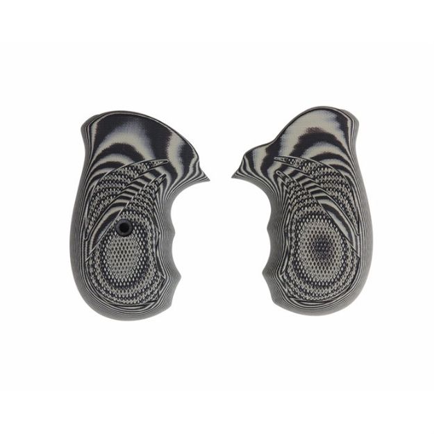 Picture of S&W J Frame G10 Grips Grey/Black Checkered