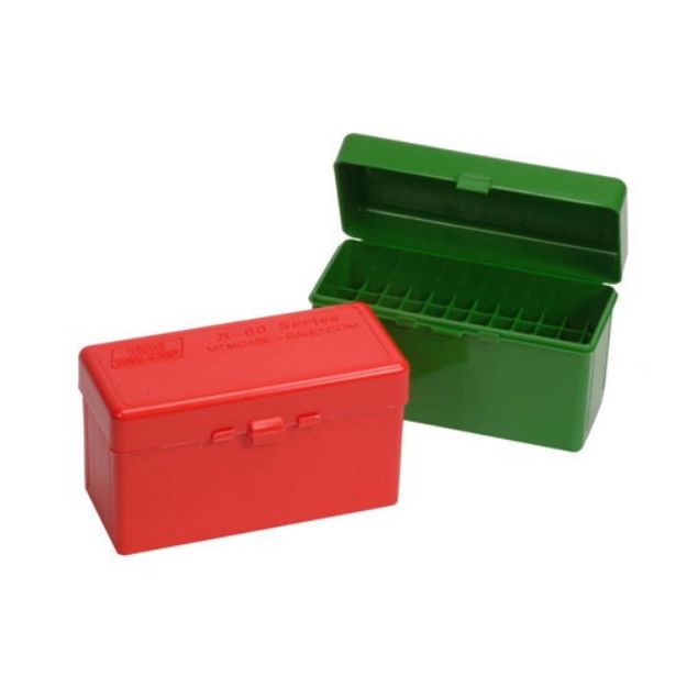 Picture of Flip Top Rifle Ammo Box 224 Clark-9.3X57mm 60 Round Red