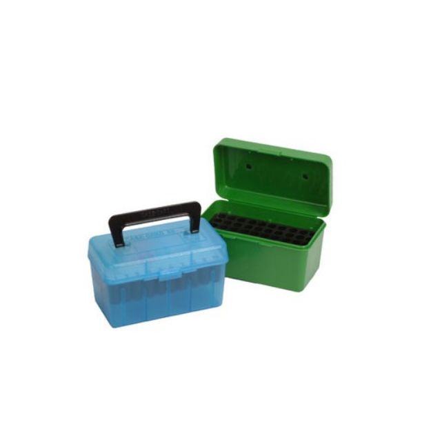 Picture of Handle Carry Rifle Ammo Box 22-250 Rem-308 Win 50 Rd Blue