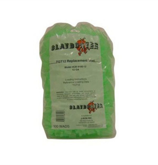 Picture of 12 Gauge 7/8 To 1-1/8Oz Wads For Tgt12 Green 500/Bag