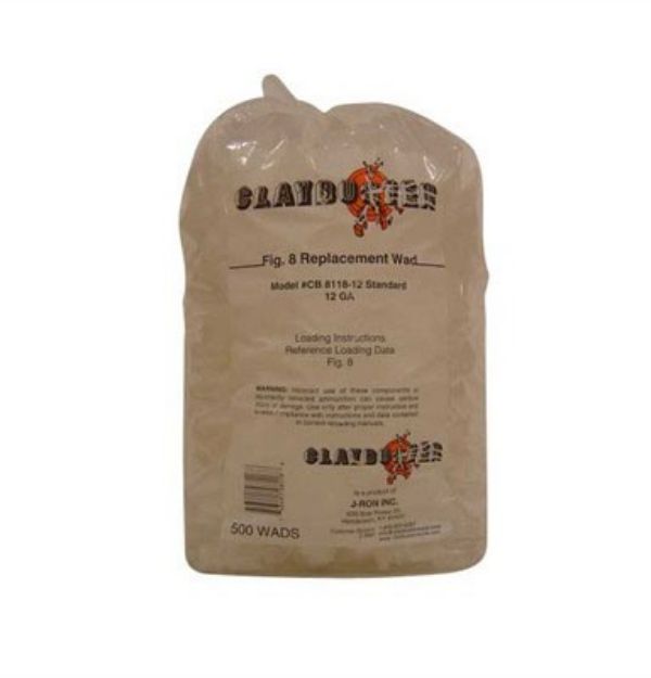 Picture of 12 Gauge 1-1/8 To 1-1/4Oz Wads For Fig.8 White 500/Bag