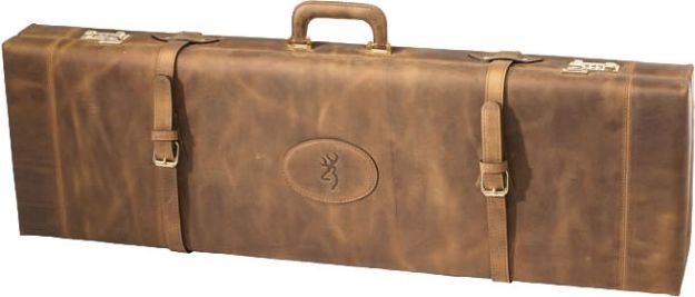 Picture of Browning Luggage Case O/U To 34" Bbl Distressed Leathr Brn<