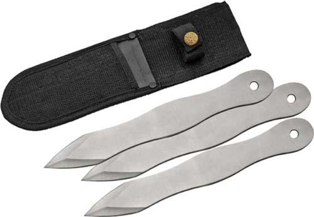 Picture of Szco Rite Edge 10" Throwing Knife 3Pc Set W/Sheath!