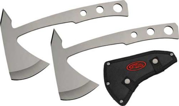 Picture of Szco Rite Edge 2Pc Throwing Ax Set 4" Blade W/Nylon Sheath!