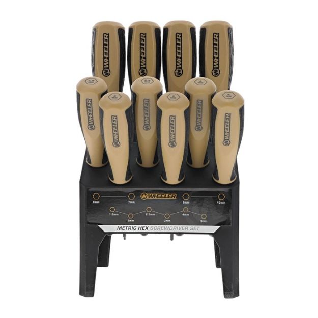 Picture of WHEELER 10PC METRICHEX BENCH DRIVSET