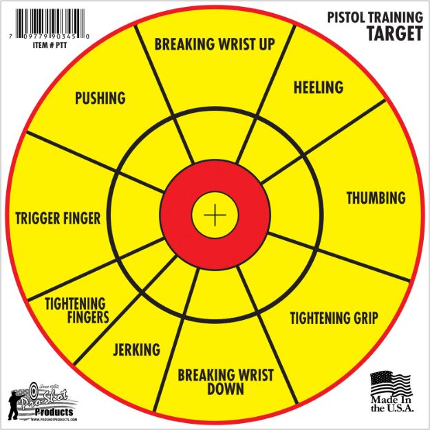 Picture of PROSHOT 12" BULLSEYE PISTOL TRNG 6PK