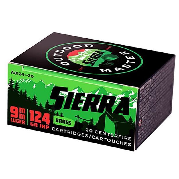 Picture of SIERRA OTDMST 9MM 124GR JHP 20/200