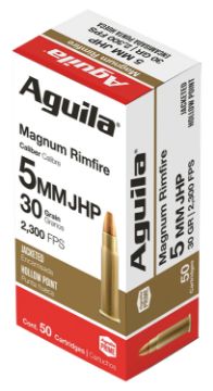 Show details for Aguila 5Mm Rem Mag 30Gr Sjhp 50Rd Picture of Aguila 5Mm Rem Mag 30Gr Sjhp 50Rd