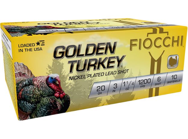 Picture of Fiocchi Golden Turkey 20Ga 3" 1-1/4Oz #6 10Rd 10Bx/Cs