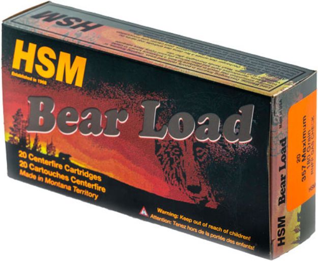 Picture of Hsm Bear 357 Maximum 180Gr Rnfp 20Rd 25Bx/Cs