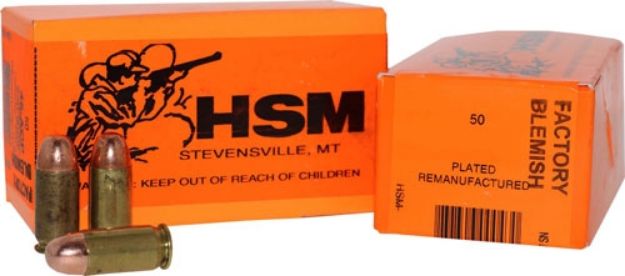 Picture of Hsm Remanufactured 357 Sig 124Gr Plated Lfn 50Rd 20Bx/Cs