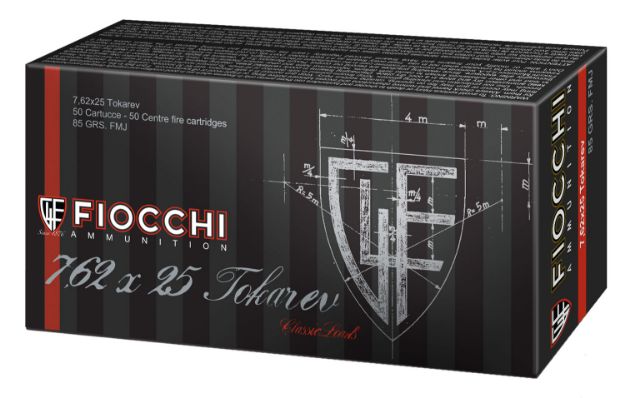 Picture of Fiocchi 7.62X25 Tokarev 85Gr Fmj 50Rd 20Bx/Cs