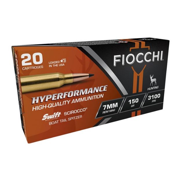 Picture of Fiocchi 7Mm Rem Mag 150Gr Scirocco 20Rd 10Bx/Cs !
