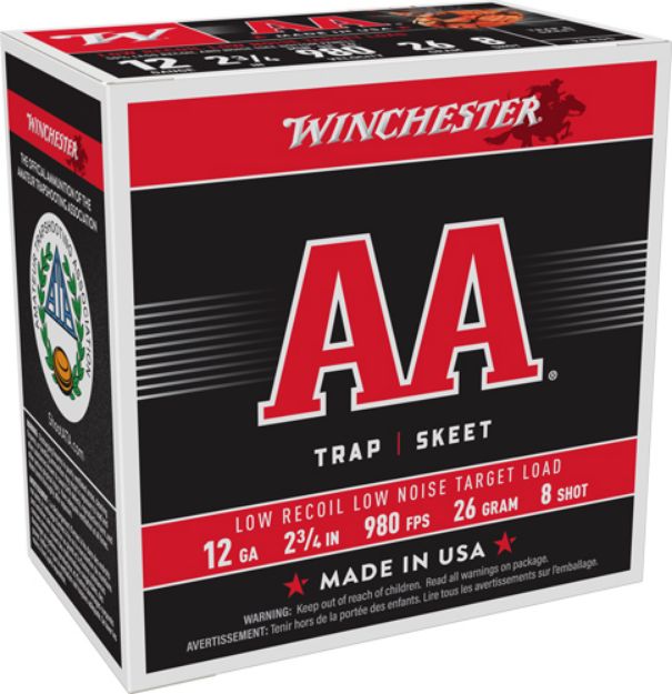 Picture of Winchester Aa 12Ga 2.75" 7/8Oz #8 980Fps 250Rd Case Lot