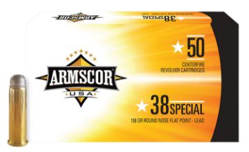 Show details for Armscor 38 Special 158Gr Lead-Rnfp 50Rd 20Bx/Cs Picture of Armscor 38 Special 158Gr Lead-Rnfp 50Rd 20Bx/Cs