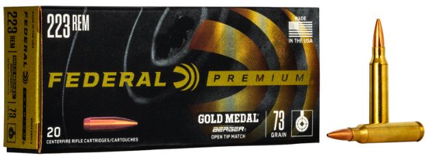 Picture of Federal Gold Medal 223 Rem 73Gr Berger Bthp 20Rd 10Bx/Cs