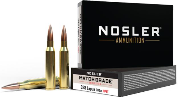 Picture of Nosler Match 338 Lapua Mag 300Gr Custom Hpbt 20Rd 10Bx/Cs