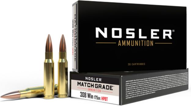 Picture of Nosler Match 308 Win 175Gr Custom Comp Hpbt 20Rd 10Bx/Cs