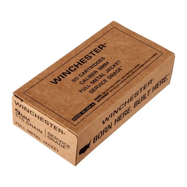 Picture of Winchester Service Grade 9Mm Luger 115Gr Fmj 50Rd 10Bx/Cs