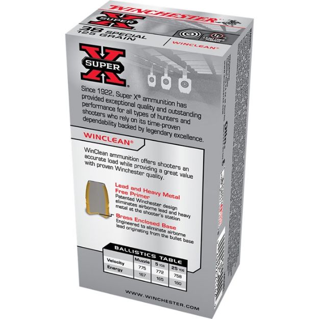Picture of Winchester Winclean 38 Special 125Gr. Jsp 50Rd 10Bx/Cs