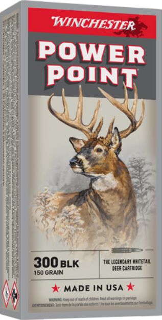 Picture of Winchester 300 Aac 150Gr Power Point 20Rd 10Bx/Cs