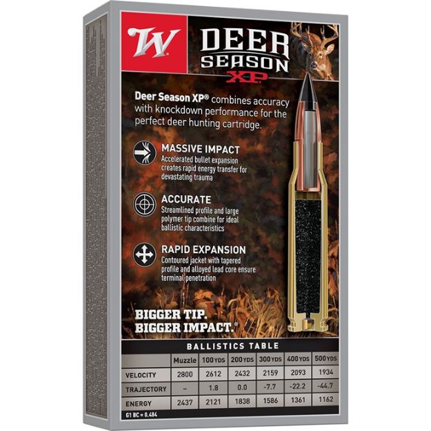 Picture of Winchester Deer Xp 7Mm-08 Rem 140Gr Extreme Pt 20Rd 10Bx/Cs