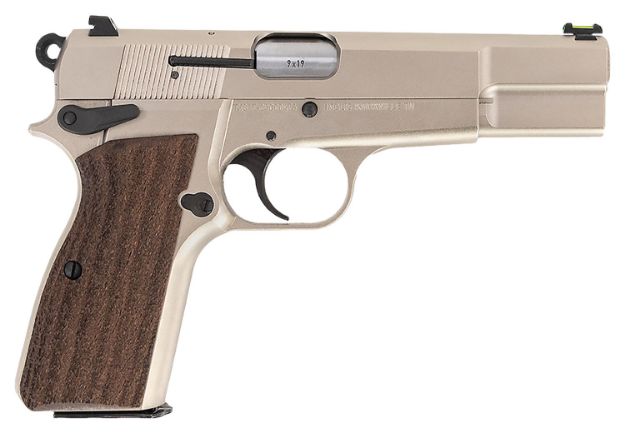 Picture of Inglis P-35N Hi-Power 9Mm 4.7" Bbl 2-15Rd Nickel/Wood