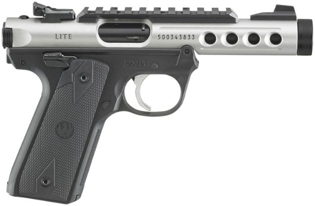 Picture of Ruger Mark Iv 22/45 Lite 22Lr 4.4" Bull As Threaded Clear <