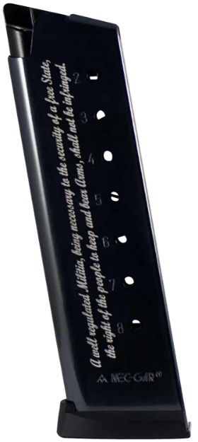Picture of Mec-Gar Magazine 1911 Govt. 45Acp 8Rd Blued 2Nd Amendment