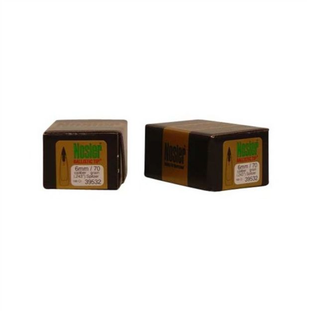 Picture of Nosler Bullets 6Mm .243 70Gr Ballistic Tip 100Ct