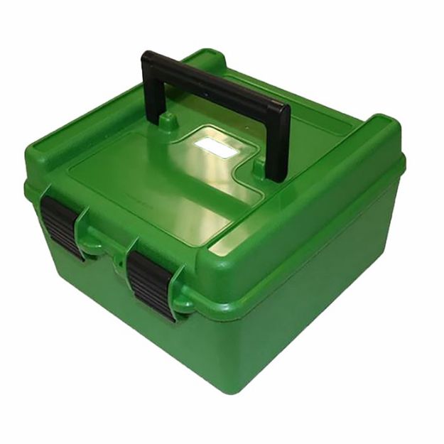 Picture of Mtm Ammo Box Rifle 100-Rounds Wsm & Wssm Ultra Mag. Cals Grn