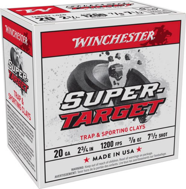 Picture of Winchester Target 20Ga 2.75" 7/8Oz #7.5 250Rd Case