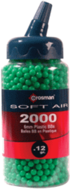 Picture of Crosman Softair 6Mm Plastic Bb's 2000 Count Jar With Spout