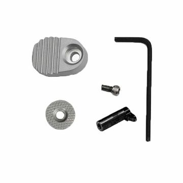 Show details for Browning Buck Mark ''Titan'' Extended Mag Release-Silver Picture of Browning Buck Mark ''Titan'' Extended Mag Release-Silver