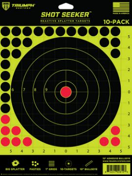 Show details for Shot Seeker 10 Inch Adhesive Bullseye Target Picture of Shot Seeker 10 Inch Adhesive Bullseye Target
